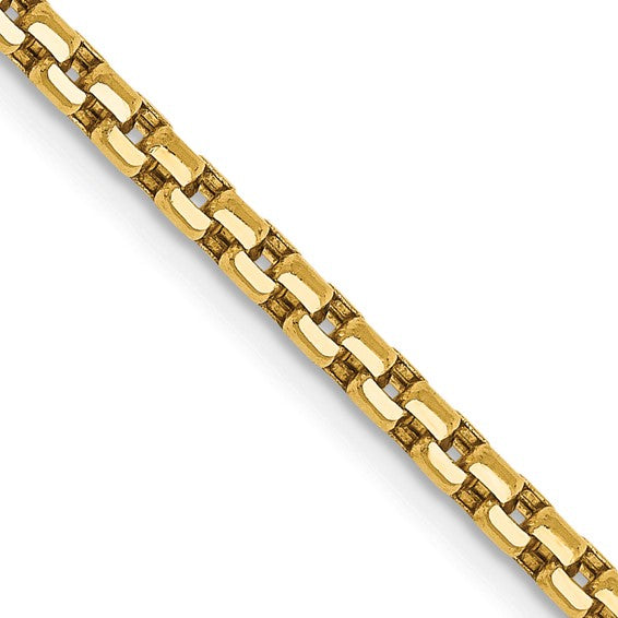 Round Box Chain - 14k Gold