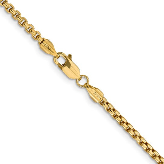 Round Box Chain - 14k Gold