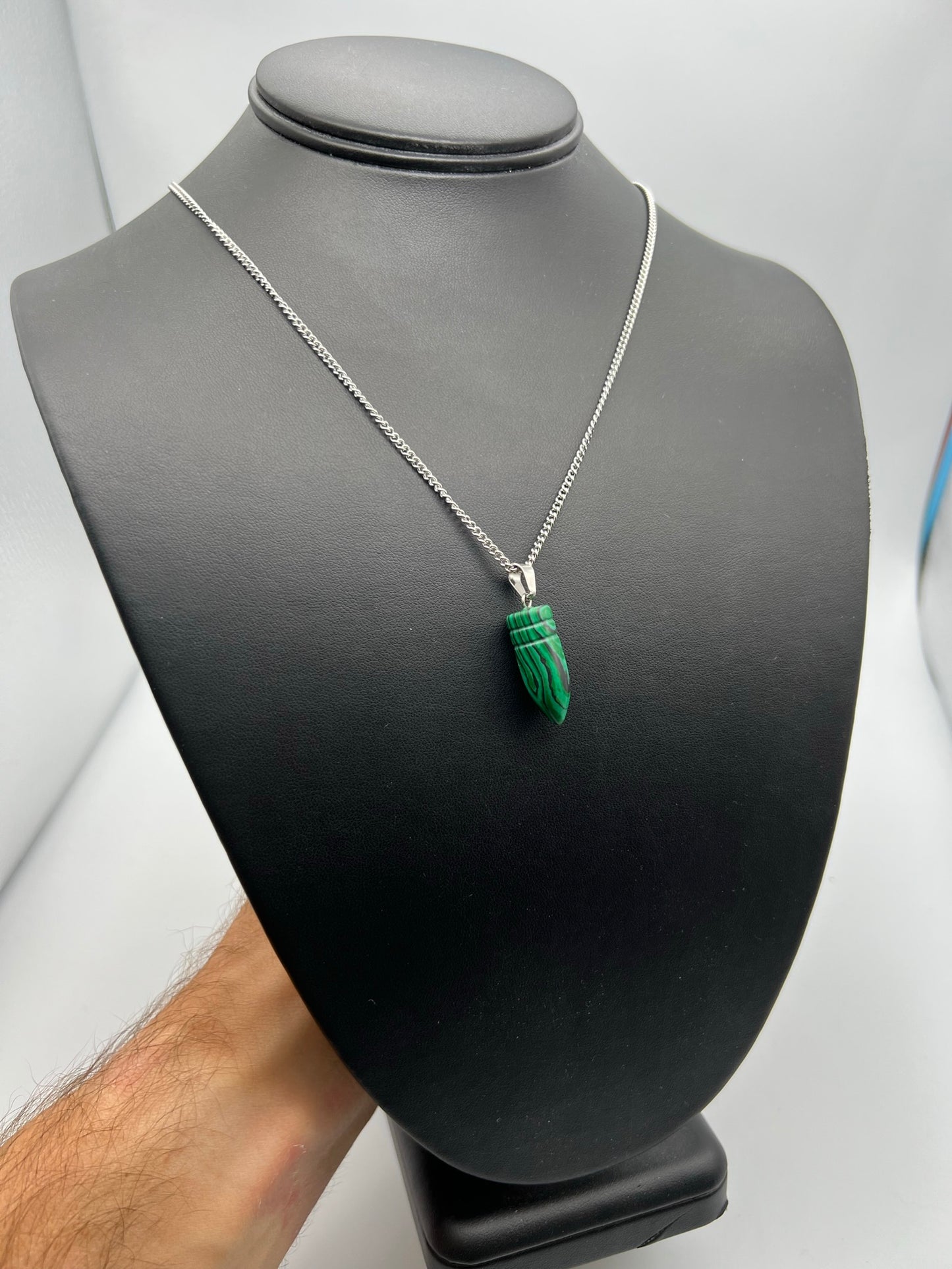 Gemstone Bullet Necklace